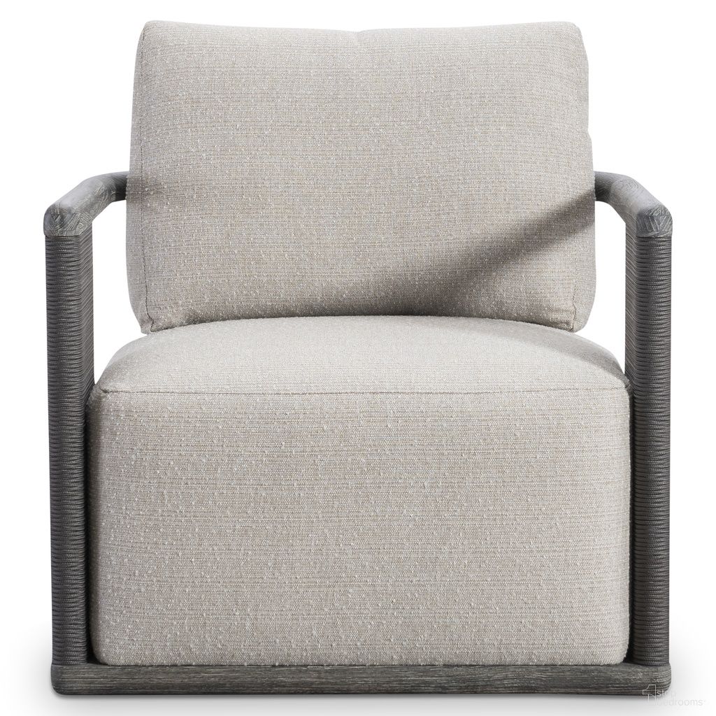 Andros Outdoor Swivel Chair In Beige and Brown