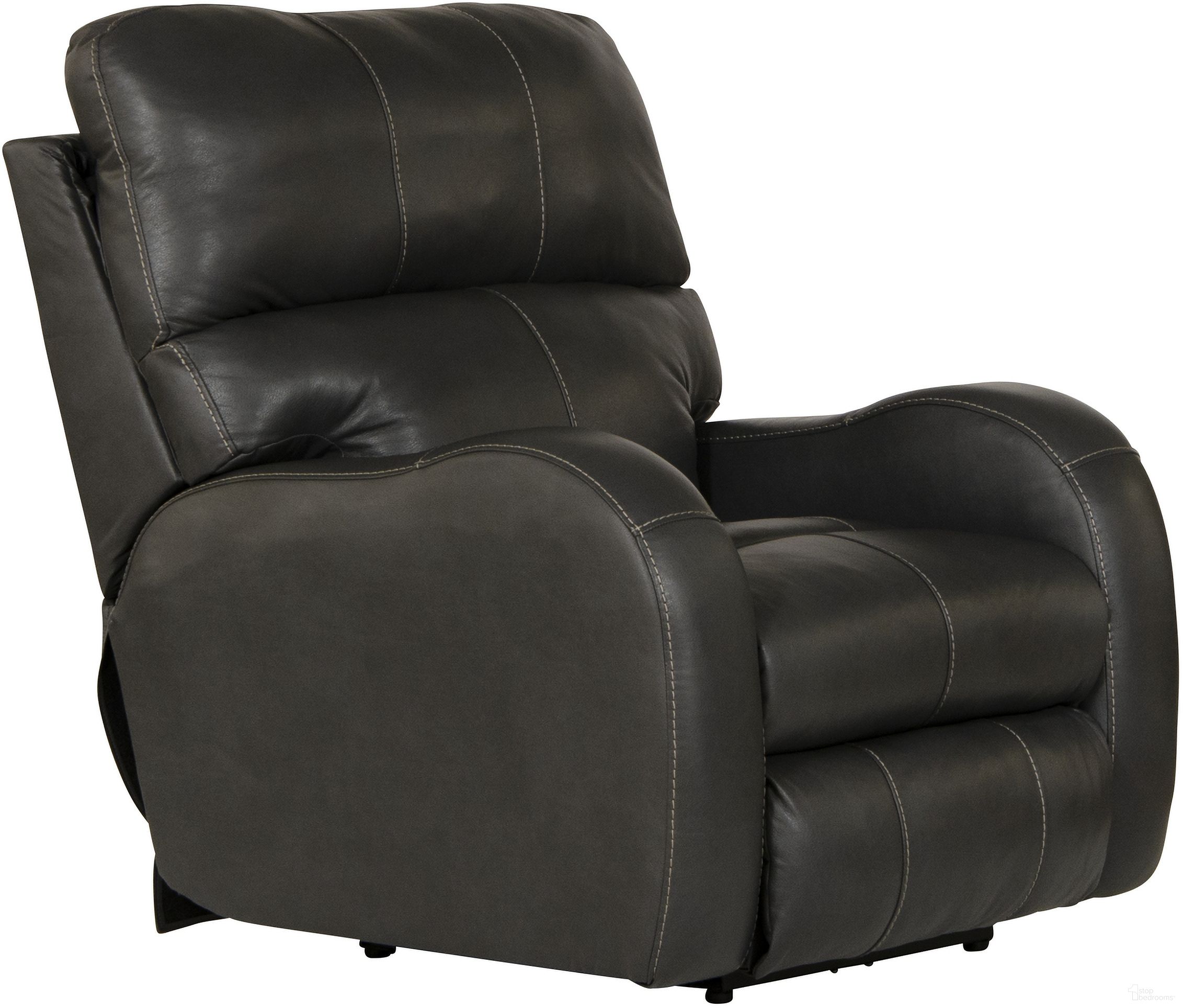 The appearance of Angelo Italian Leather Match Power Recliner with Power Adjustable Headrest In Gunmetal designed by Catnapper in the traditional interior design. This gunmetal piece of furniture was selected by 1StopBedrooms from Angelo Collection to add a touch of cosiness and style into your home. Sku: 644607127358307358. Material: Leather Match.