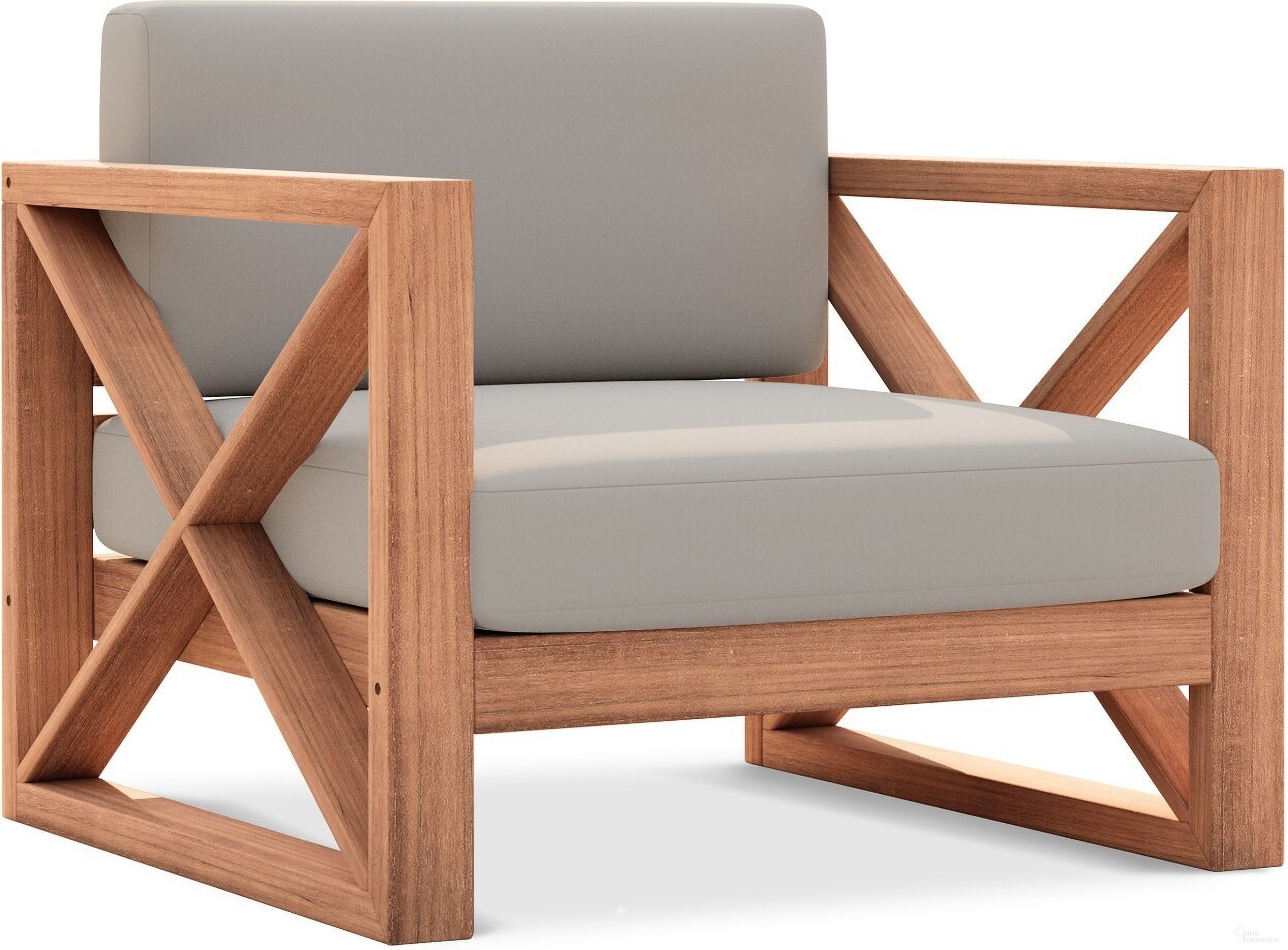 The appearance of Anguilla Water Resistant Fabric Outdoor Chair In Grey designed by Meridian in the modern / contemporary interior design. This grey piece of furniture was selected by 1StopBedrooms from Anguilla Collection to add a touch of cosiness and style into your home. Sku: 352Grey-C. Material: Wood.