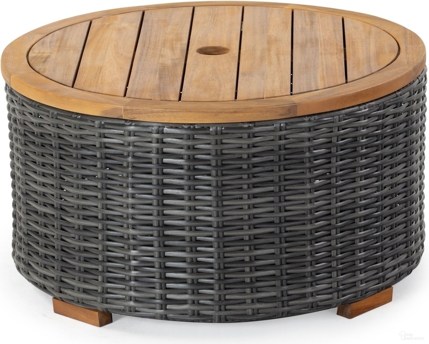 The appearance of Anguilla Wicker Coffee Table In Dark Grey designed by Safavieh Couture in the modern / contemporary interior design. This dark grey piece of furniture was selected by 1StopBedrooms from Anguilla Collection to add a touch of cosiness and style into your home. Sku: CPT2103B. Table Top Shape: Round. Material: Metal.