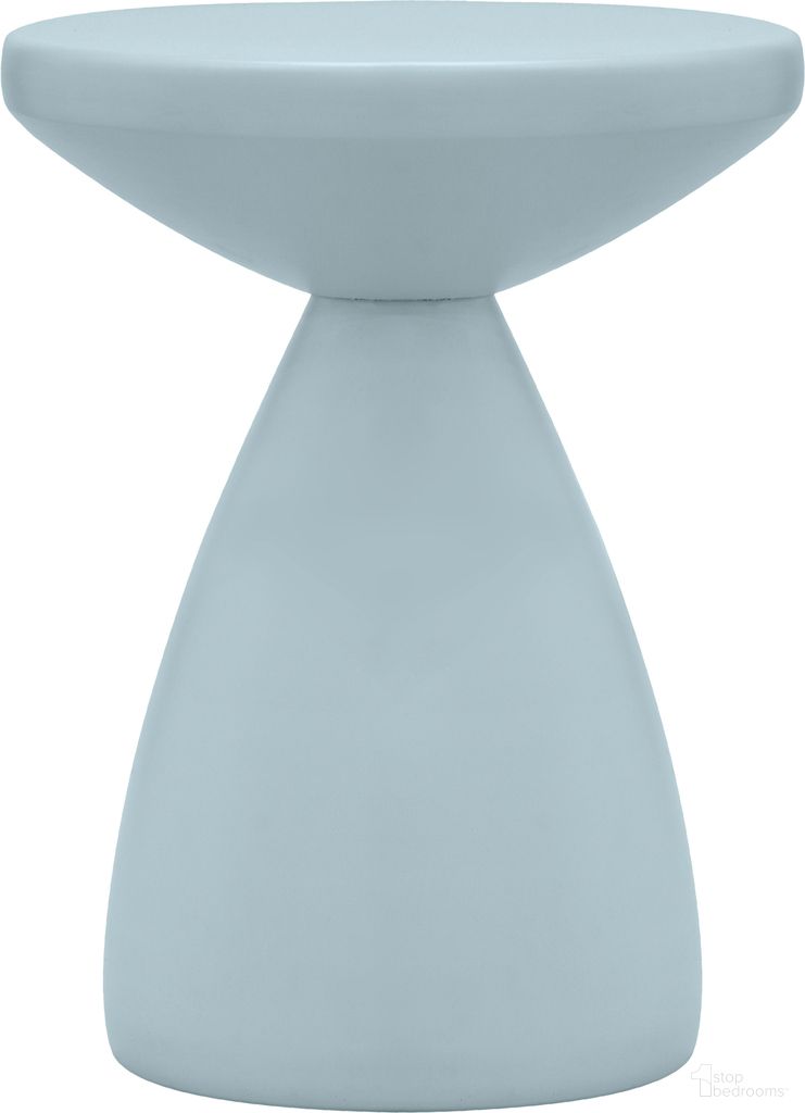 The appearance of Anika Iron End Table In Light Blue designed by Meridian in the modern / contemporary interior design. This light blue piece of furniture  was selected by 1StopBedrooms from Anika Collection to add a touch of cosiness and style into your home. Sku: 99026LtBlu-ET. Material: Iron.