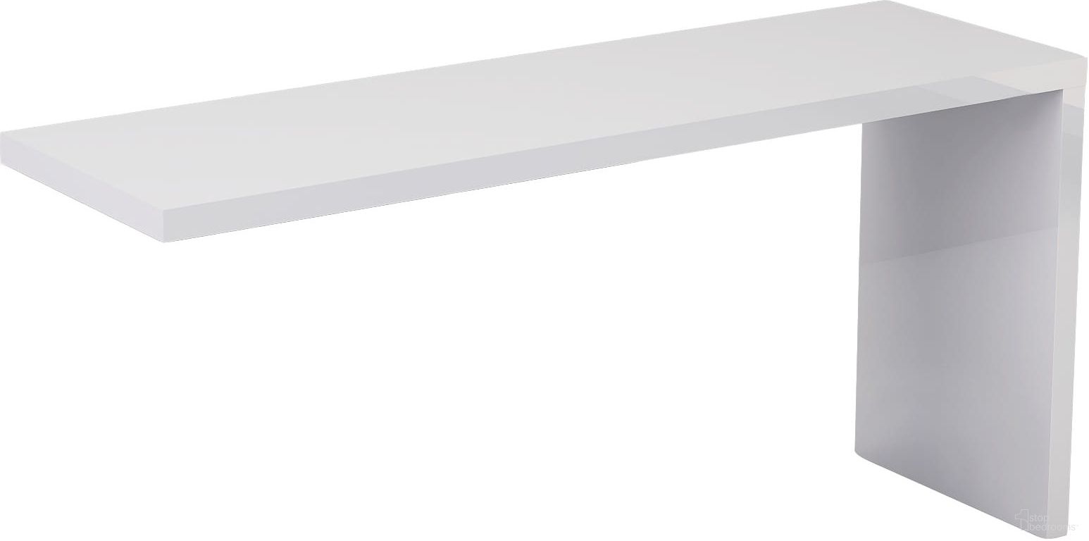 The appearance of Anna White Single And Double Dresser Extension designed by Whiteline Modern Living in the modern / contemporary interior design. This white high gloss piece of furniture was selected by 1StopBedrooms from Anna Collection to add a touch of cosiness and style into your home. Sku: DR1207X-WHT.