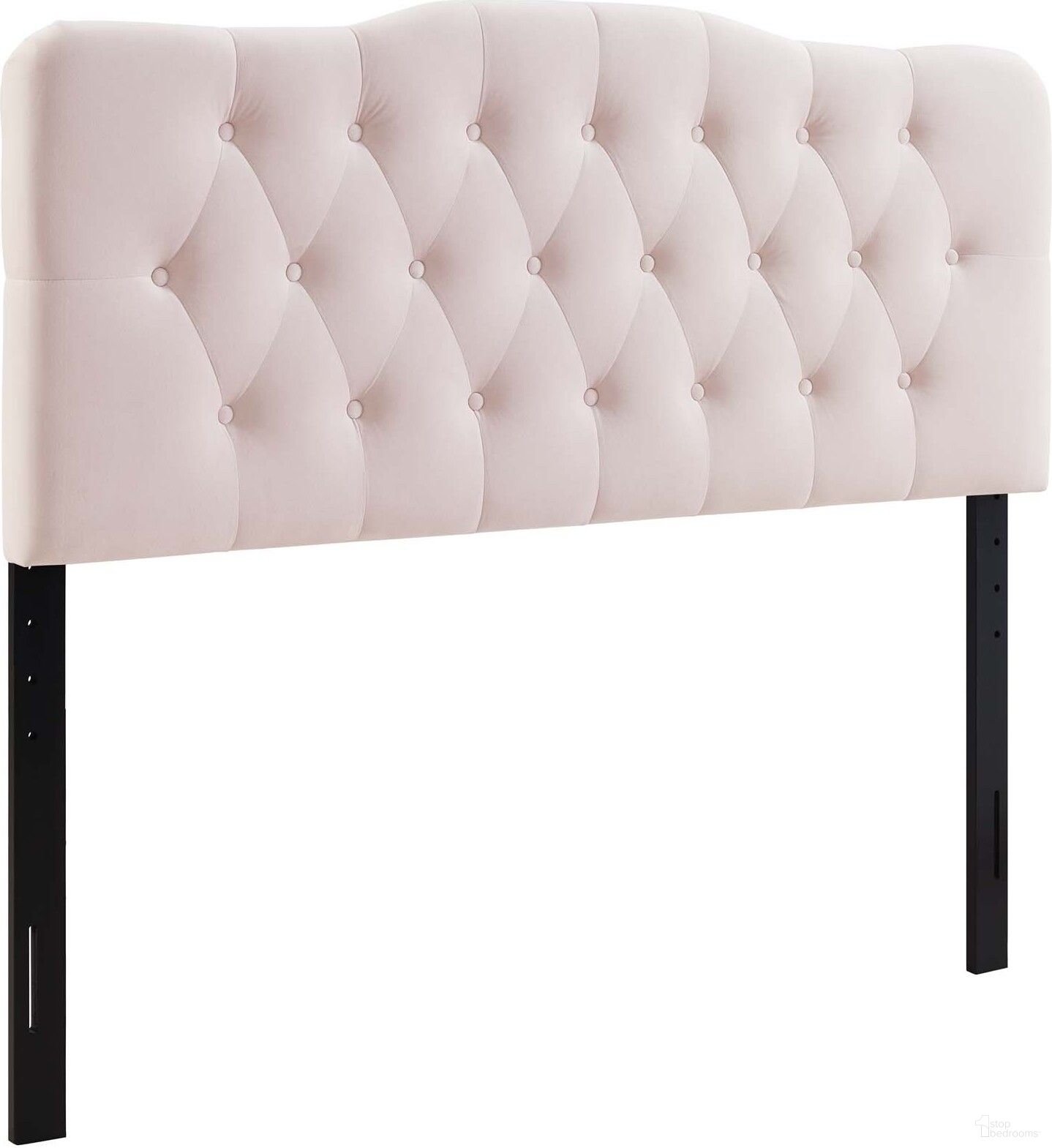 Annabel Pink King Diamond Tufted Performance Velvet Headboard