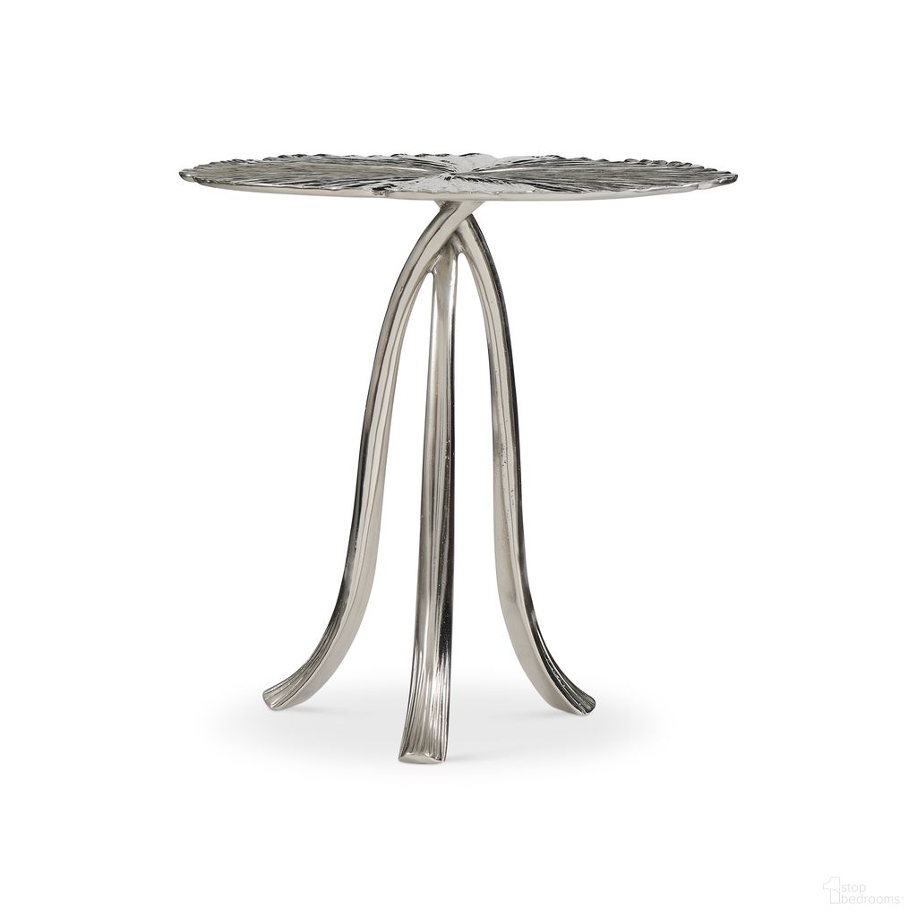 The appearance of Annabella End Table designed by Bernhardt in the modern / contemporary interior design. This satin nickel piece of furniture  was selected by 1StopBedrooms from Annabella Collection to add a touch of cosiness and style into your home. Sku: 379124. Material: Aluminum.