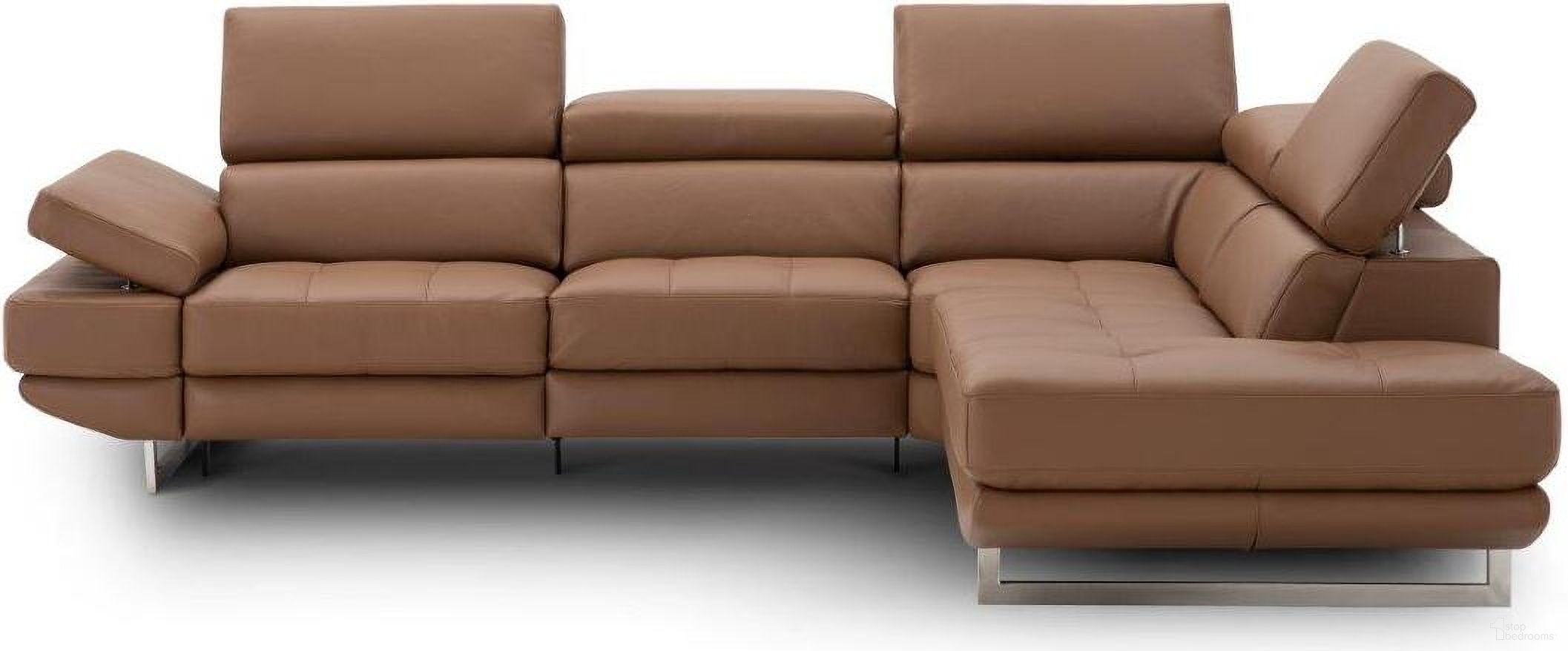 Annalaise Right Hand Facing Chaise In Caramel