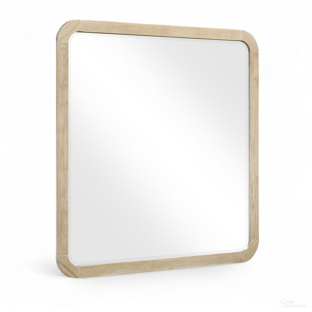 The appearance of Annalise Solid Wood Mirror In Natural designed by Meridian in the transitional interior design. This natural piece of furniture was selected by 1StopBedrooms from Annalise Collection to add a touch of cosiness and style into your home. Sku: 859Oak-M. Material: Glass.
