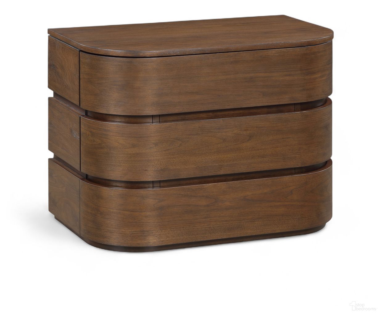 The appearance of Annalise Solid Wood Night Stand In Brown designed by Meridian in the transitional interior design. This brown piece of furniture  was selected by 1StopBedrooms from Annalise Collection to add a touch of cosiness and style into your home. Sku: 859Brown-NS. Material: Rubberwood.