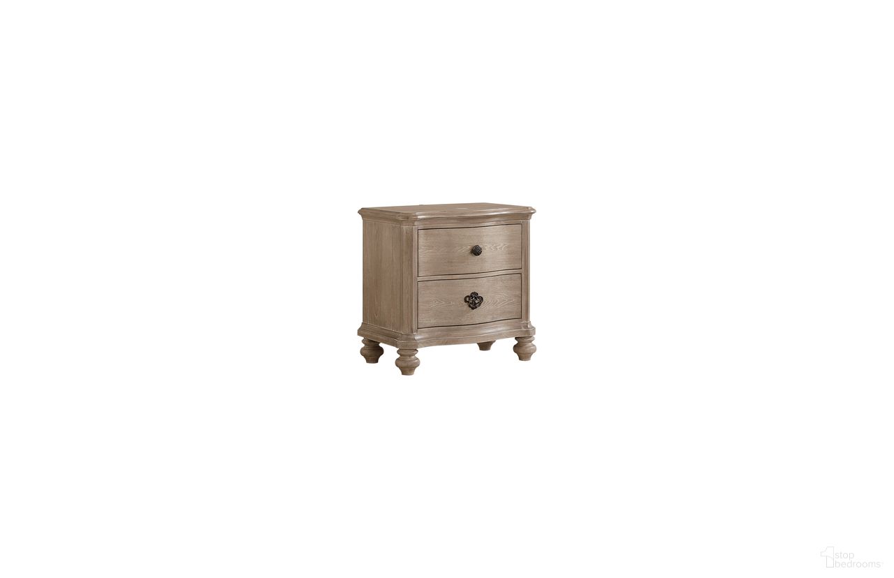 The appearance of Annecy Lake Nightstand with USB Ports in Sandstone designed by FD Home in the traditional interior design. This sandstone piece of furniture was selected by 1StopBedrooms from Annecy Lake Collection to add a touch of cosiness and style into your home. Sku: 7321-02. Material: Poplar Solid.