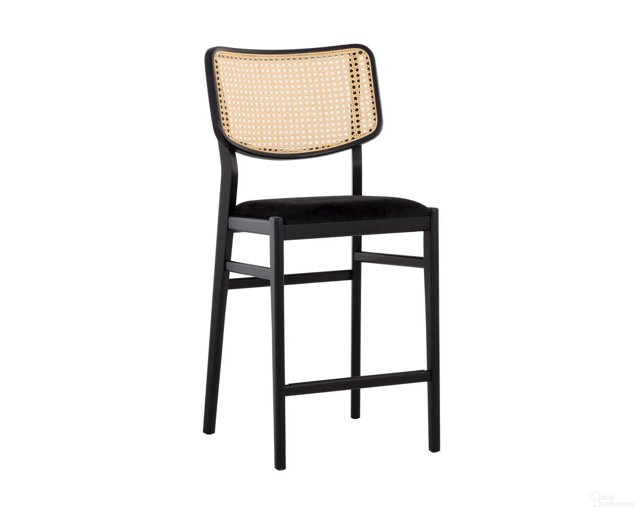 Annex Counter Stool In Abbington Black and Natural