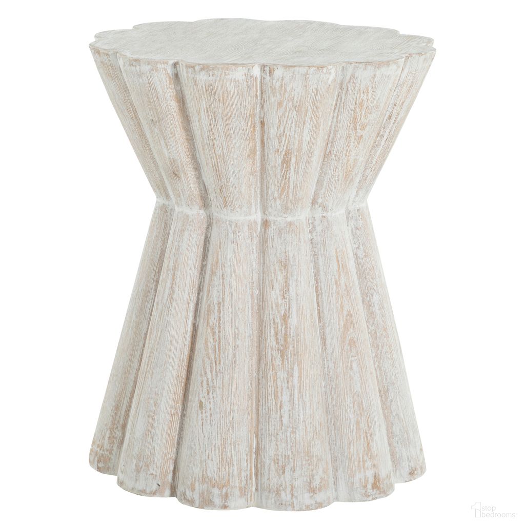 Annie Side Table In Light Washed Wood