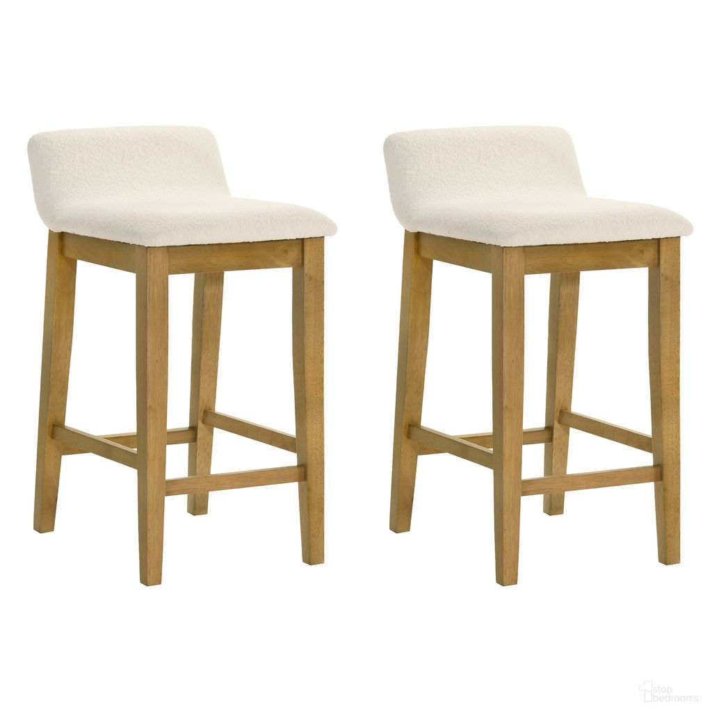 The appearance of Annikah Counter Height Bar Stool Set of 2 In Amber Glow and White designed by Armen Living in the modern / contemporary interior design. This amber glow and white piece of furniture was selected by 1StopBedrooms from Annikah Collection to add a touch of cosiness and style into your home. Sku: LCAKBAWHAG26;LCAKBAWHAG26. Material: Polyester.