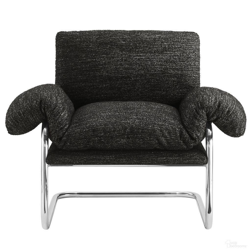 The appearance of Ansel Boucle Fabric Accent Chair In Charcoal designed by Modway in the modern / contemporary interior design. This charcoal piece of furniture  was selected by 1StopBedrooms from Ansel Collection to add a touch of cosiness and style into your home. Sku: EEI-7180-CHA. Material: Boucle.