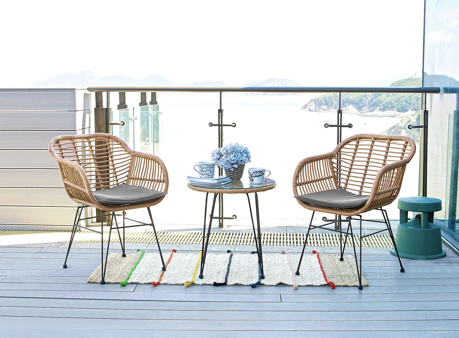 The appearance of Antibes 1.0 Steel Rattan 3-Piece Patio Conversation Set With Cushions In Grey designed by Manhattan Comfort in the modern / contemporary interior design. This grey piece of furniture was selected by 1StopBedrooms from Antibes 1.0 Collection to add a touch of cosiness and style into your home. Sku: OD-CV010-GY. Material: Steel.