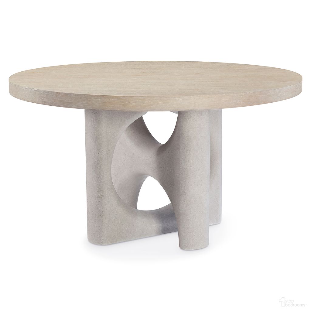 The appearance of Antibes Round Dining Table In Brown designed by Bernhardt in the transitional interior design. This brown piece of furniture was selected by 1StopBedrooms from Antibes Collection to add a touch of cosiness and style into your home. Sku: 350272;350273. Table Base Style: Pedestal. Table Top Shape: Round. Material: Wood. Size: 54".