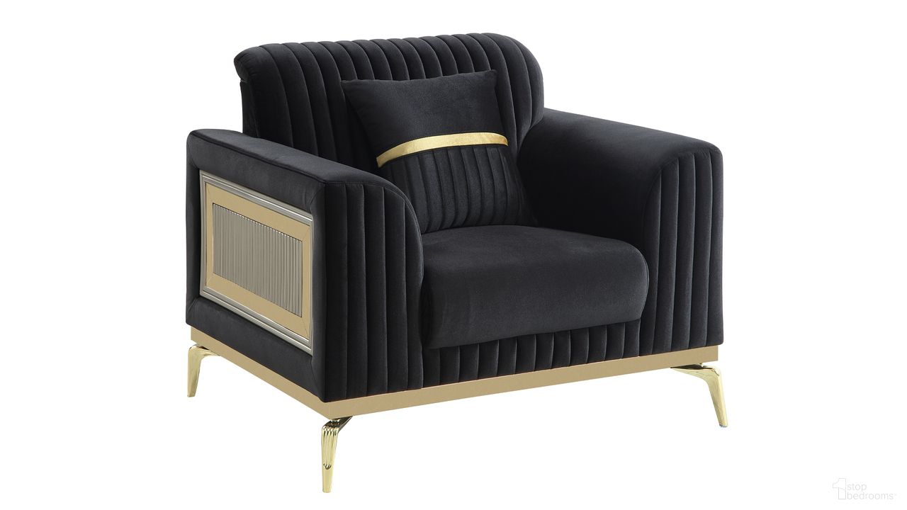 Antigua Chair In Black and Gold