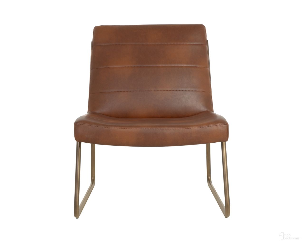 Anton Lounge Chair In Bravo Cognac