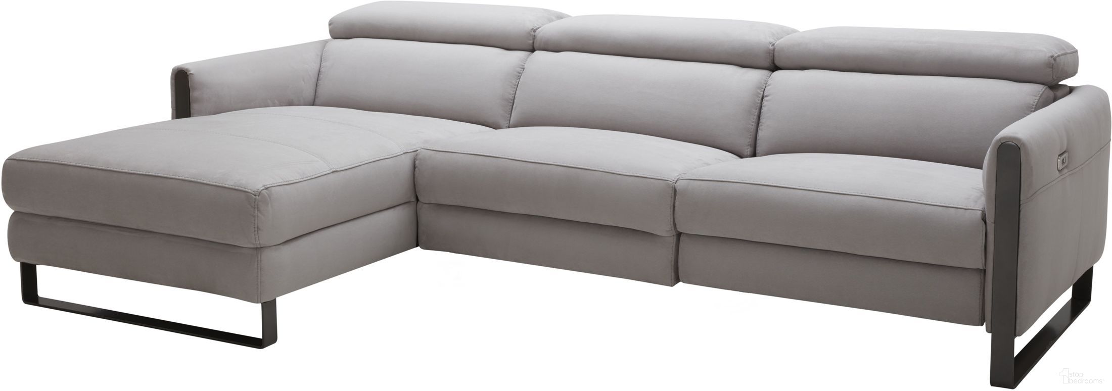 The appearance of Antonio Chalk LAF Sectional designed by J&M in the modern / contemporary interior design. This gray piece of furniture  was selected by 1StopBedrooms from Antonio Collection to add a touch of cosiness and style into your home. Sku: 182799-LHFC. Material: Fabric. Layout: Sofa & Chaise. Orientation: LAF.