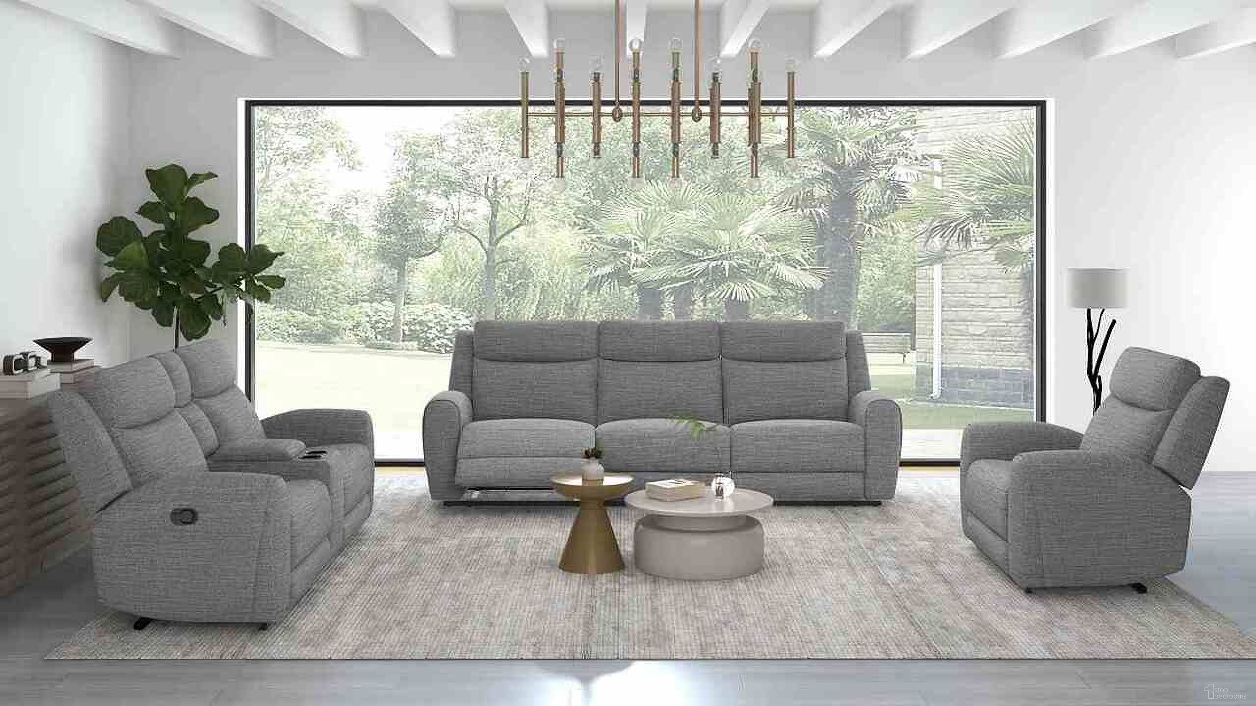 The appearance of Antonius Living Room Set In Gray designed by Furniture of America in the modern / contemporary interior design. This gray piece of furniture was selected by 1StopBedrooms from Antonius Collection to add a touch of cosiness and style into your home. Sku: CM9985GY-SF-M;CM9985GY-LV-M. Material: Fabric.