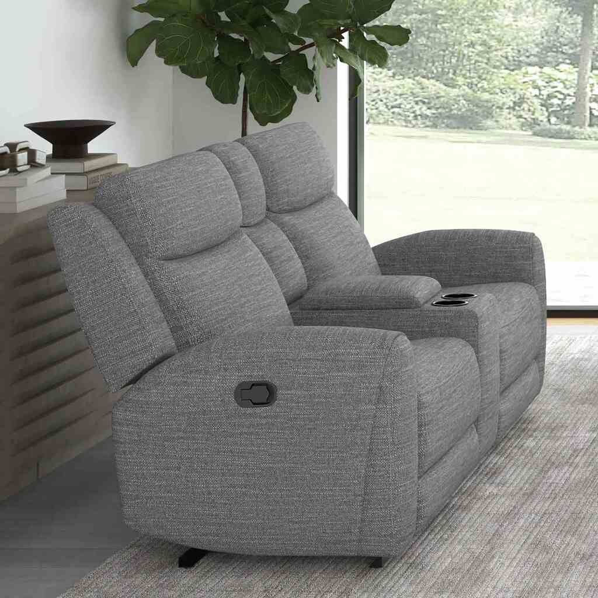 The appearance of Antonius Loveseat In Gray designed by Furniture of America in the modern / contemporary interior design. This gray piece of furniture  was selected by 1StopBedrooms from Antonius Collection to add a touch of cosiness and style into your home. Sku: CM9985GY-LV-M. Material: Fabric.