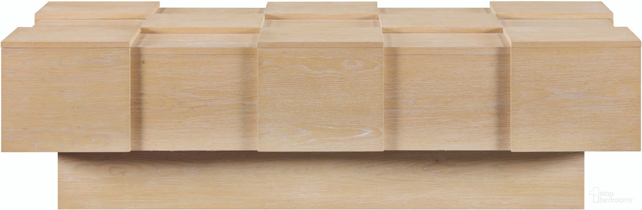 The appearance of Anzio Oak Veneer Coffee Table In Natural designed by Meridian in the modern / contemporary interior design. This natural piece of furniture was selected by 1StopBedrooms from Anzio Collection to add a touch of cosiness and style into your home. Sku: 99097Oak-CT. Material: Oak Veneer.