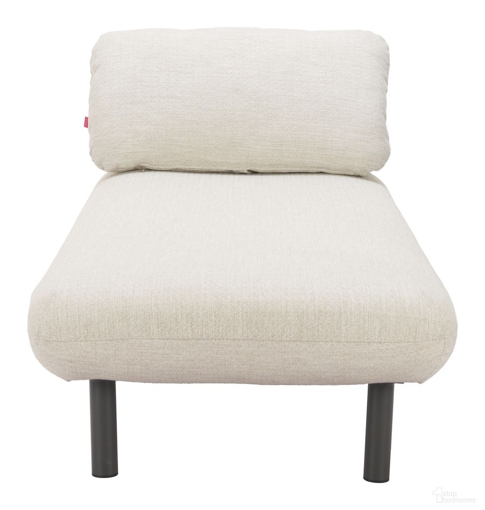 The appearance of Aperto Chaise In Beige designed by Zuo Modern in the modern / contemporary interior design. This beige piece of furniture was selected by 1StopBedrooms from Aperto Collection to add a touch of cosiness and style into your home. Sku: 704123. Material: Olefin.