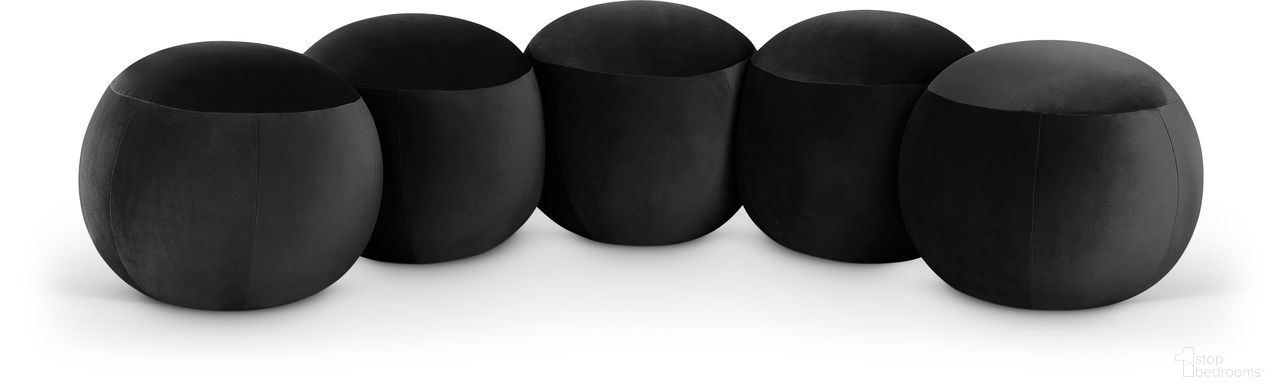 The appearance of Apollo Velvet Upholstered Bench In Black designed by Meridian in the modern / contemporary interior design. This black piece of furniture was selected by 1StopBedrooms from Apollo Collection to add a touch of cosiness and style into your home. Sku: 22099Black. Material: Velvet.
