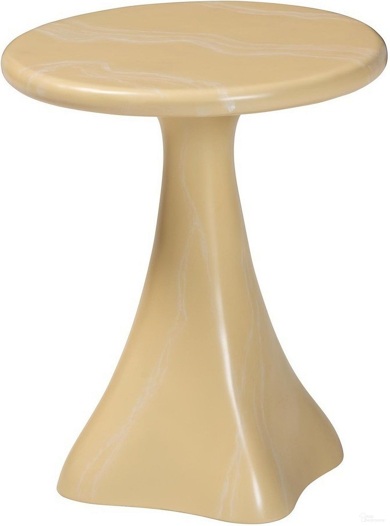 The appearance of Aponi Sculptural Resin End Table In Cream designed by Baxton Studio in the modern / contemporary interior design. This cream piece of furniture was selected by 1StopBedrooms from Aponi Collection to add a touch of cosiness and style into your home. Sku: Aponi-Cream Marbled Resin-ET. Material: Fiber.