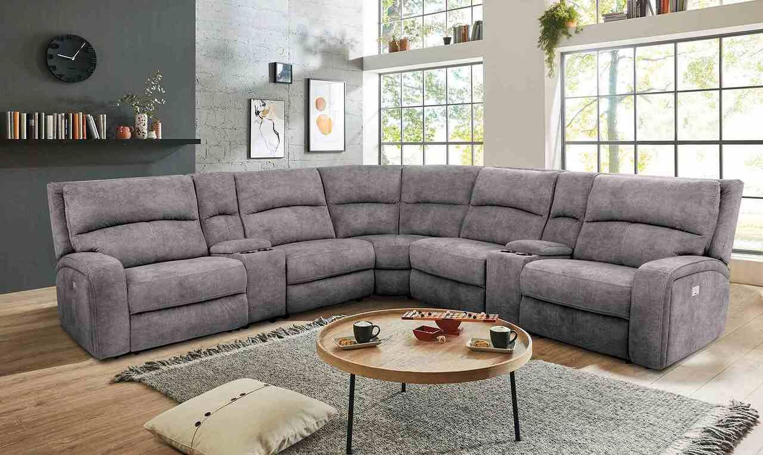 The appearance of Apostolos Power Sectional In Light Gray designed by Furniture of America in the transitional interior design. This light gray piece of furniture was selected by 1StopBedrooms from Apostolos Collection to add a touch of cosiness and style into your home. Sku: CM9915LG-LCH-PM;CM9915LG-AC;CM9915LG-CNR;CM9915LG-AC-PM;CM9915LG-CS;CM9915LG-CS;CM9915LG-RCH-PM. Material: Fabric. Layout: L-Shape.