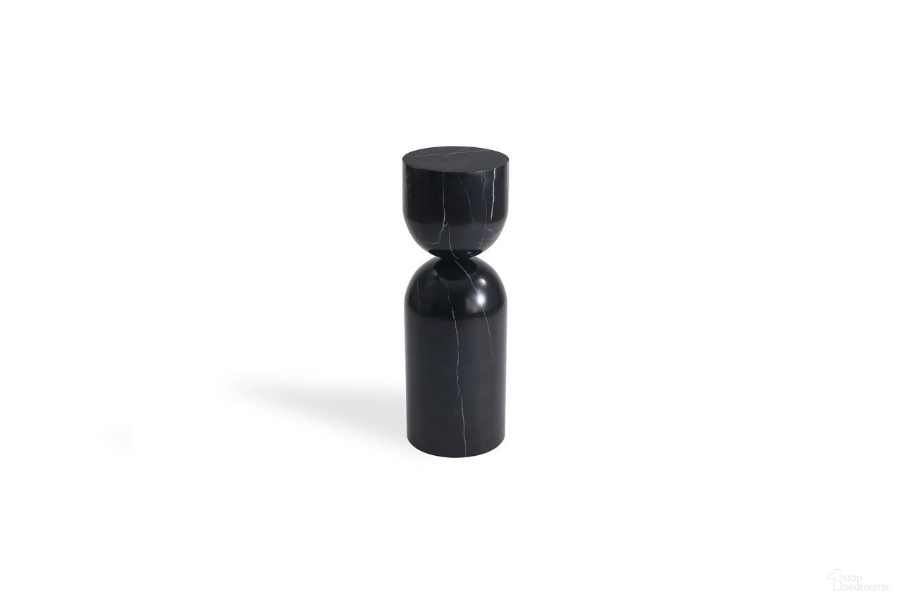 Apothecary Tall End Table In Black