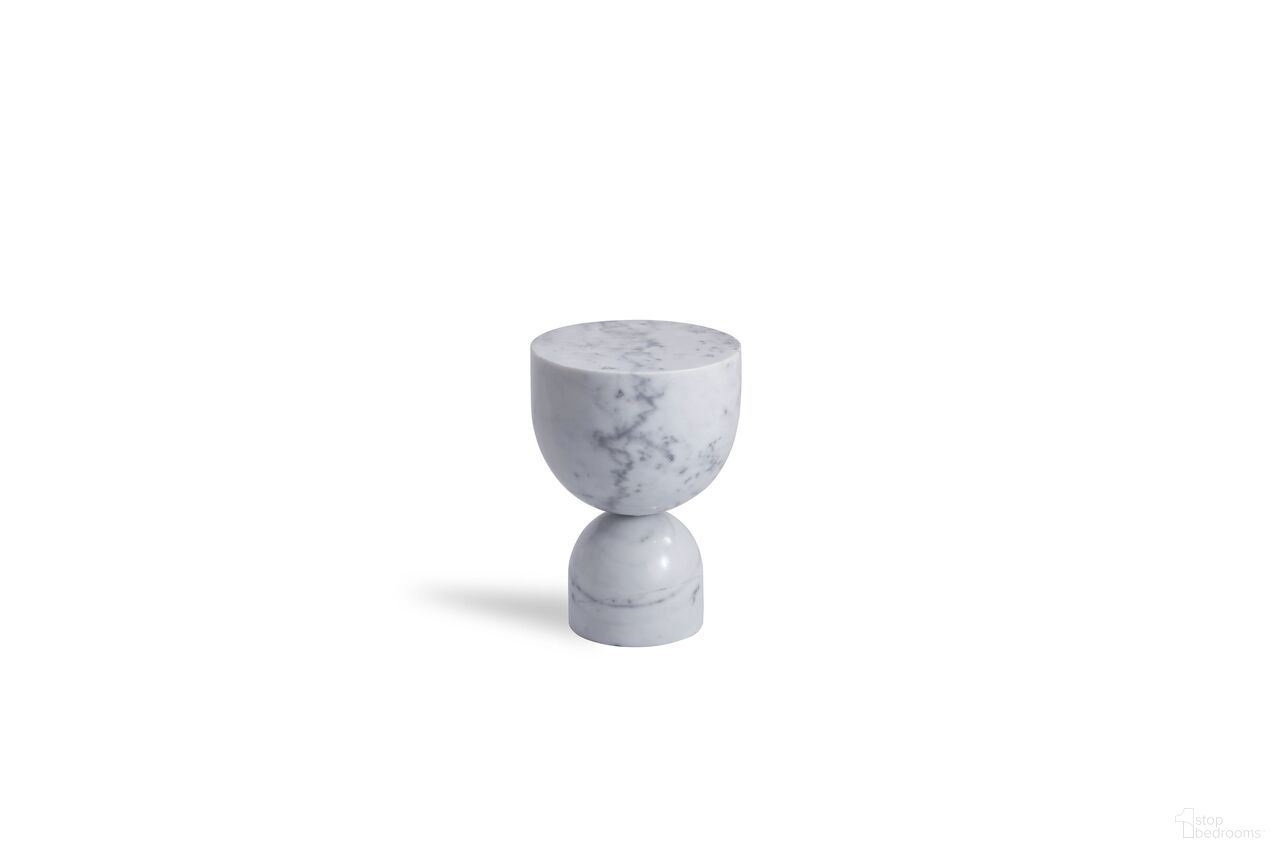 Apothecary Low End Table In White