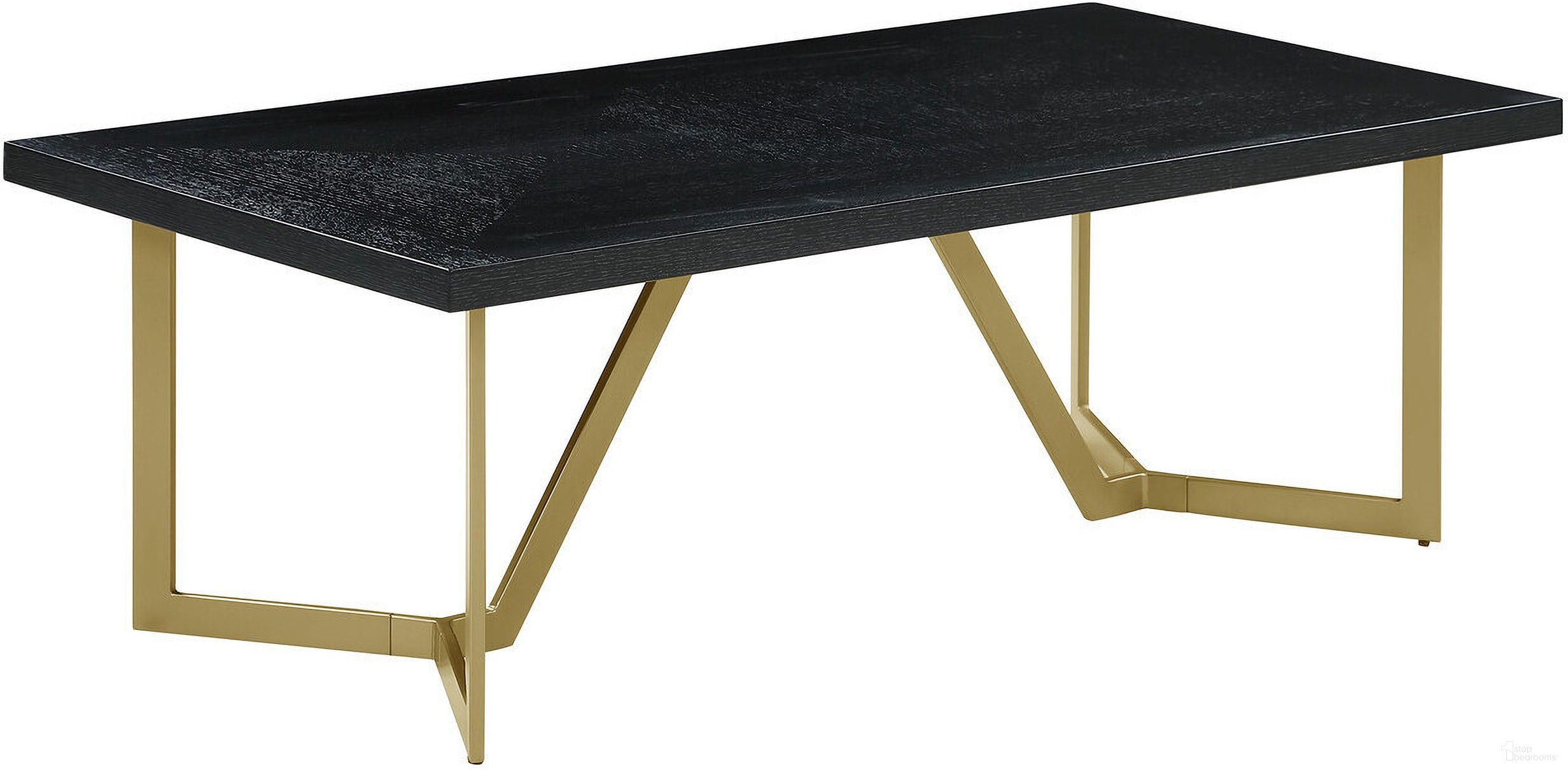 The appearance of April Coffee Table In Black and Gold Painted Legs designed by Best Quality Furniture in the modern / contemporary interior design. This black and gold piece of furniture was selected by 1StopBedrooms from April Collection to add a touch of cosiness and style into your home. Sku: CT280. Material: Wood.