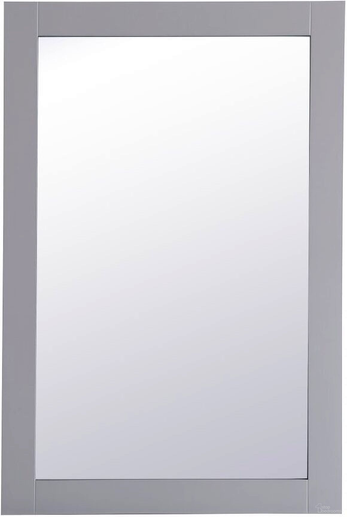 Aqua Grey Rectangle Mirror VM22436GR