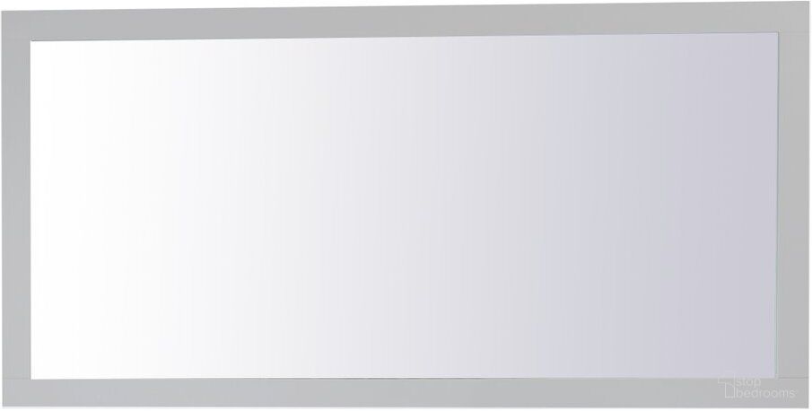 Aqua Grey Rectangle Mirror VM27236GR