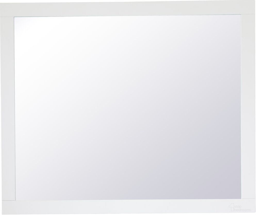 Aqua White Rectangle Mirror VM23036WH