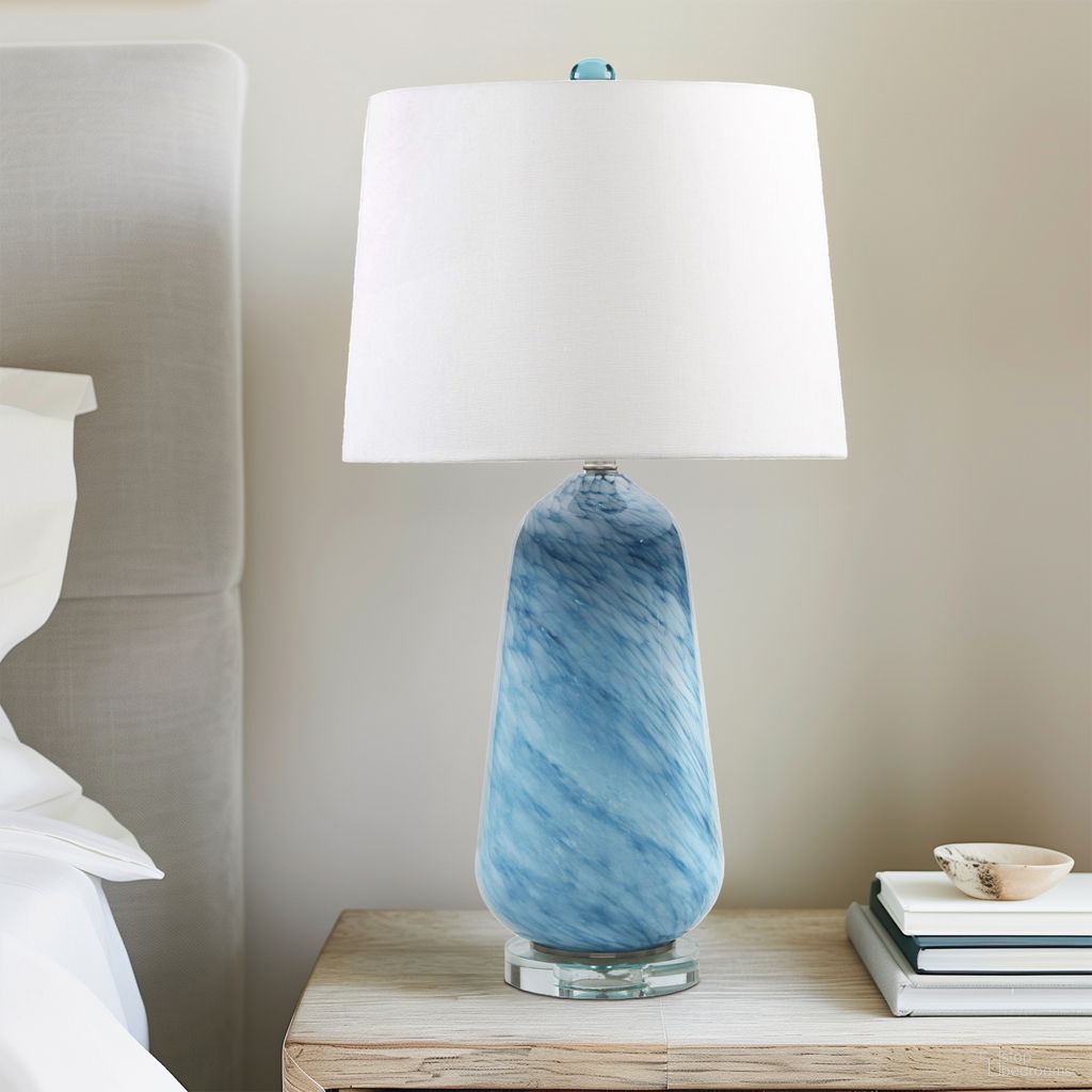Aquaviva Confetti Glass Table Lamp In Blue