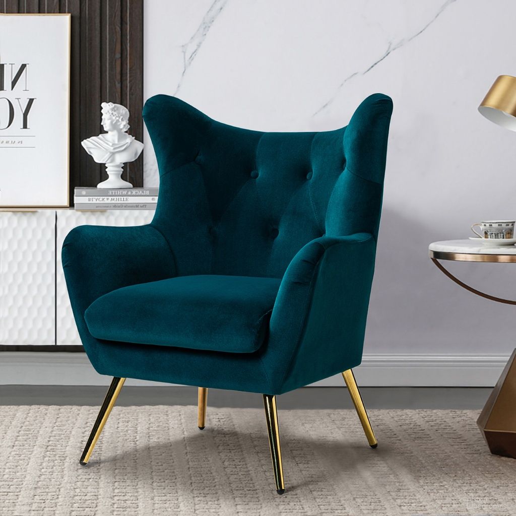 Arama Accent Chair In Teal