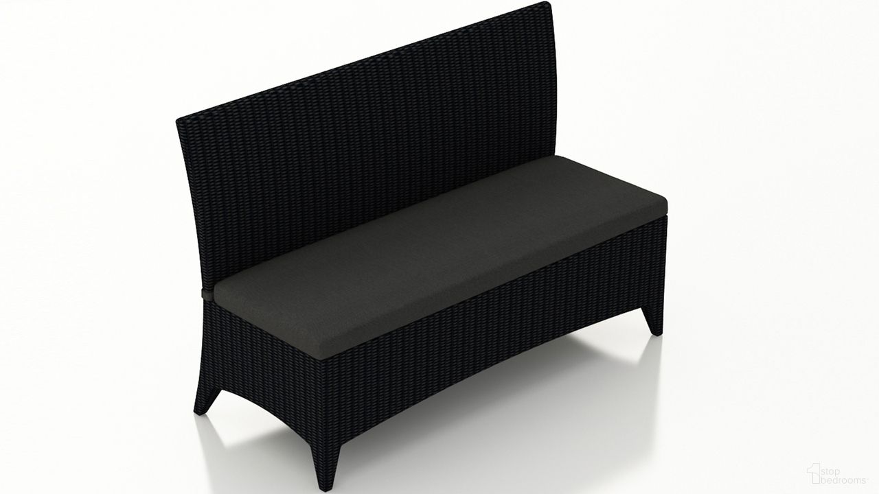 The appearance of Arbor 3-Seater Dining Bench In Canvas Charcoal and Coffee designed by Harmonia Living in the modern / contemporary interior design. This canvas charcoal/coffee piece of furniture  was selected by 1StopBedrooms from Arbor Collection to add a touch of cosiness and style into your home. Sku: HL-AR-CB-3DB-CC. Material: Polyethylene.