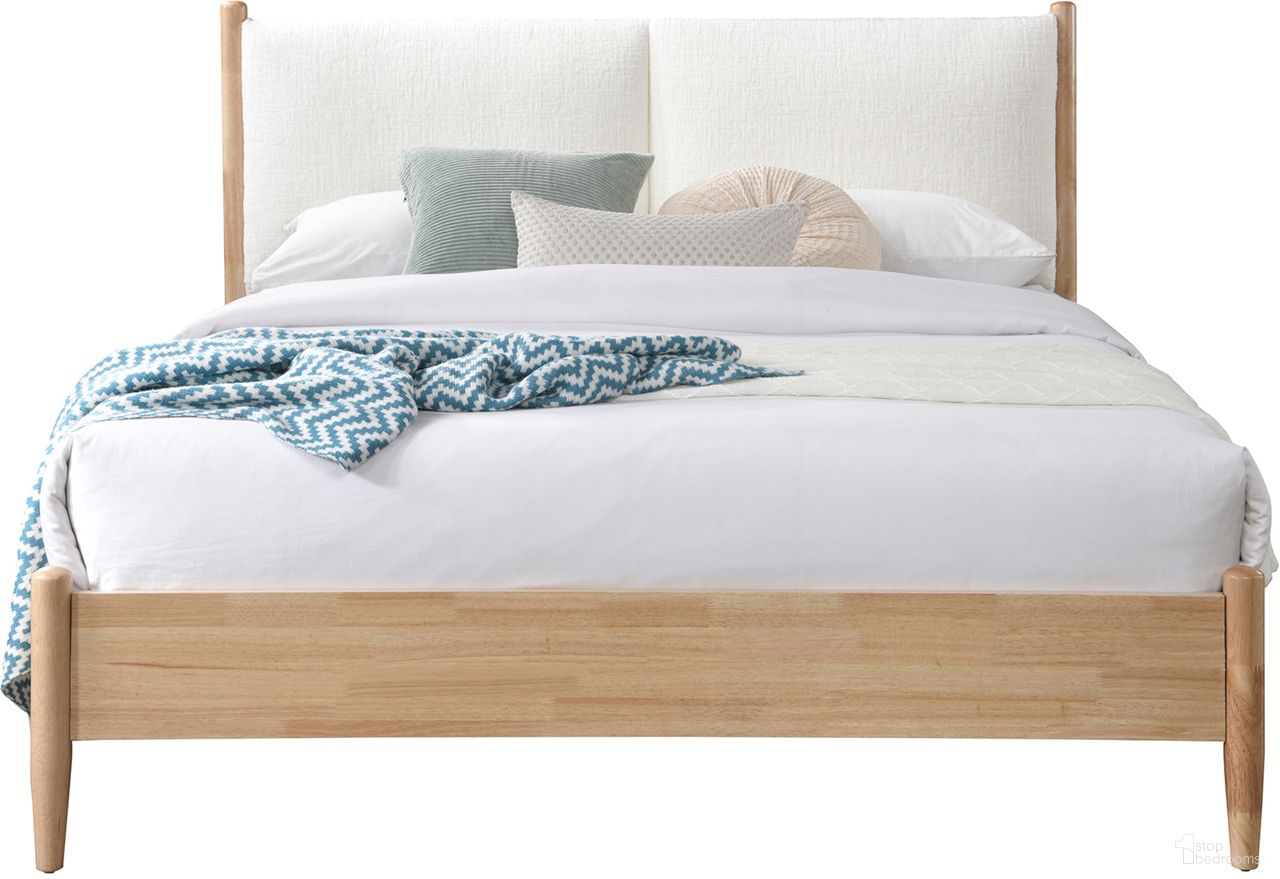 The appearance of Arbor Fabric Full Bed In Natural and Cream designed by Meridian in the transitional interior design. This natural/cream piece of furniture was selected by 1StopBedrooms from Arbor Collection to add a touch of cosiness and style into your home. Sku: ArborCream-F Box 1/2 (Headboard / Headboard Legs);ArborCream-F Box 2/2 (Footboard / Slats / Rails / Hardware). Material: Polyester. Bed Size: Full. Bed Type: Upholstered Bed.