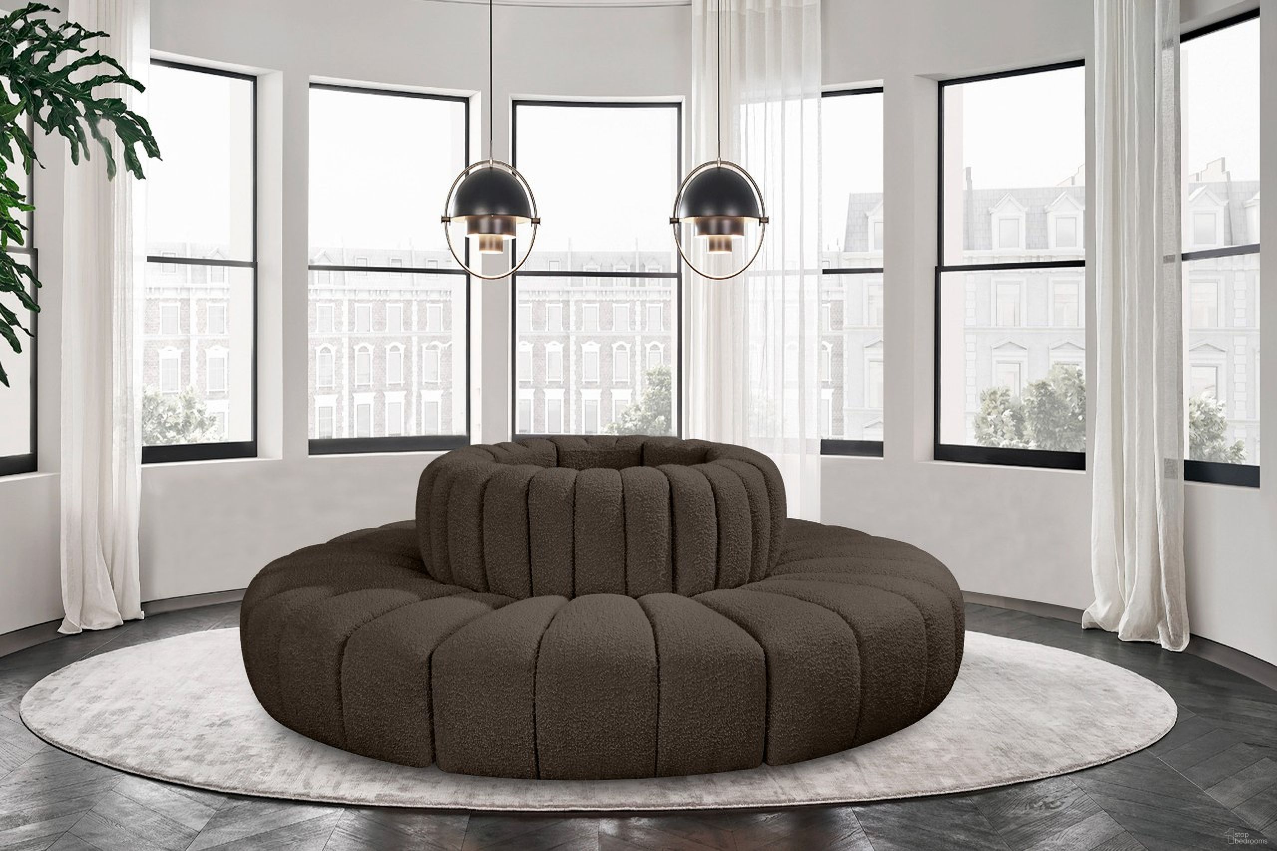 The appearance of Arc Boucle Fabric 8 Piece Modular Sofa In Brown designed by Meridian in the modern / contemporary interior design. This brown piece of furniture was selected by 1StopBedrooms from Arc Collection to add a touch of cosiness and style into your home. Sku: 102Brown-RC;102Brown-RC;102Brown-RC;102Brown-RC;102Brown-RC;102Brown-RC;102Brown-RC;102Brown-RC. Material: Plywood. Layout: Modular.