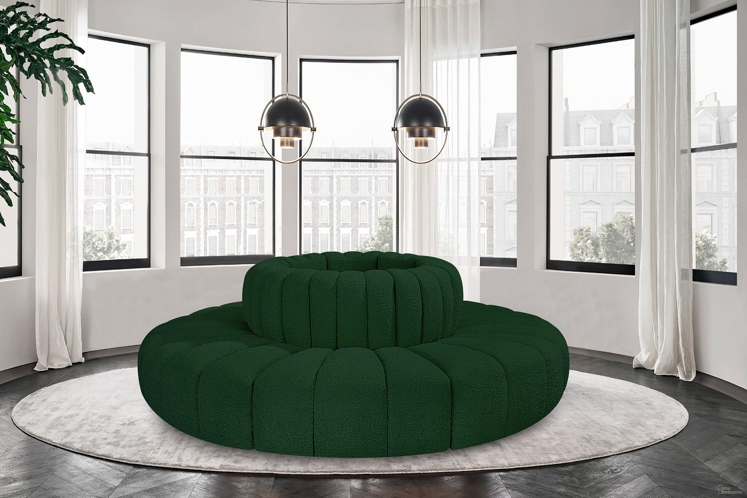 The appearance of Arc Boucle Fabric 8 Piece Modular Sofa In Green designed by Meridian in the modern / contemporary interior design. This green piece of furniture was selected by 1StopBedrooms from Arc Collection to add a touch of cosiness and style into your home. Sku: 102Green-RC;102Green-RC;102Green-RC;102Green-RC;102Green-RC;102Green-RC;102Green-RC;102Green-RC. Material: Plywood. Layout: Modular.