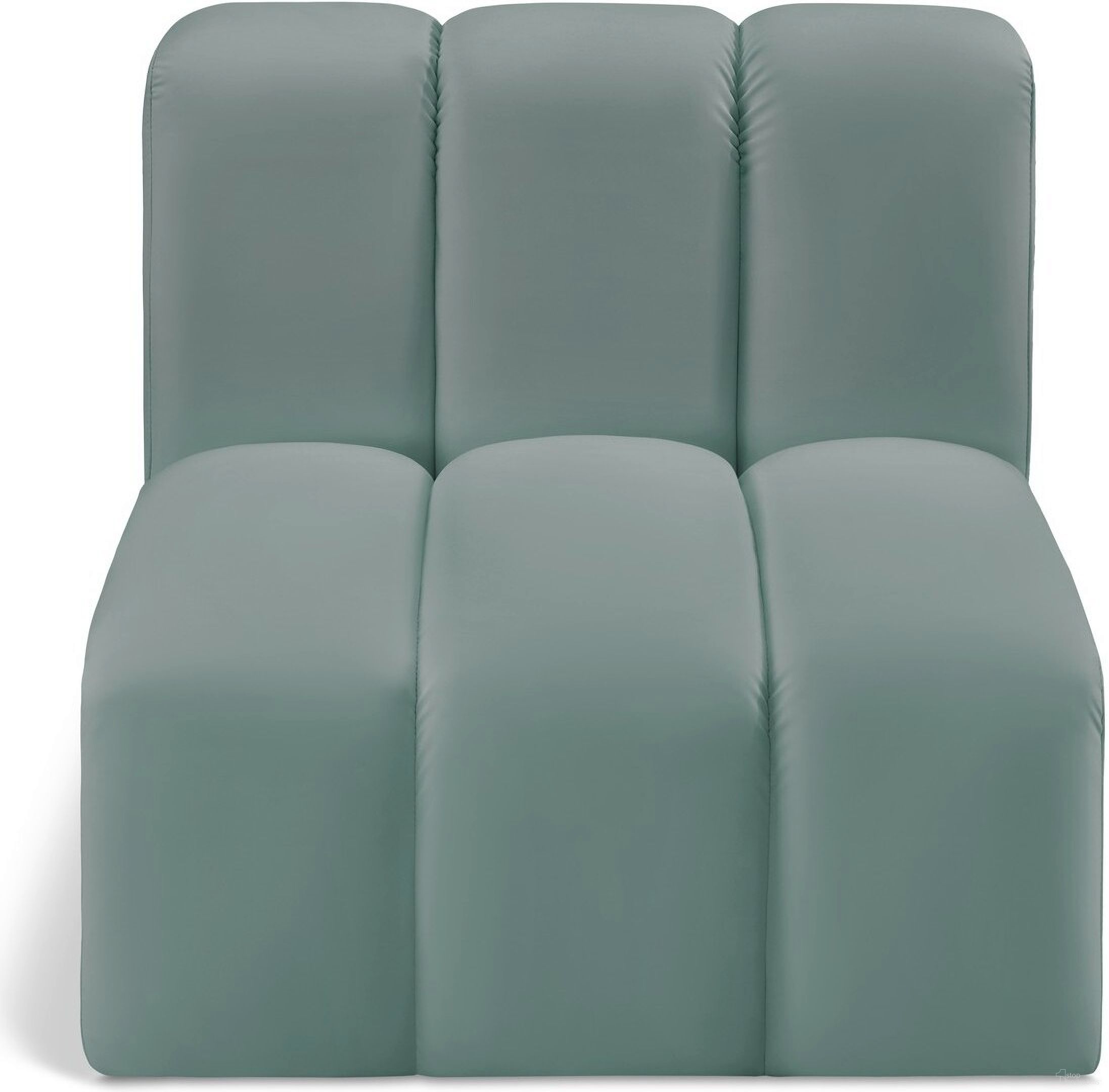 The appearance of Arc Mint Vegan Leather Straight Chair In Green designed by Meridian in the modern / contemporary interior design. This mint piece of furniture was selected by 1StopBedrooms from Arc Collection to add a touch of cosiness and style into your home. Sku: 101Mint-ST. Material: Plywood.