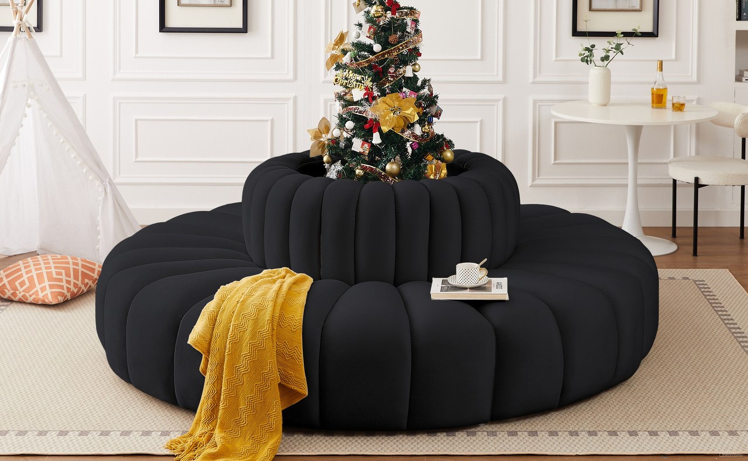 The appearance of Arc 8 Piece Modular Sofa In Black Velvet designed by Meridian in the modern / contemporary interior design. This black velvet piece of furniture  was selected by 1StopBedrooms from Arc Collection to add a touch of cosiness and style into your home. Sku: 103Black-RC;103Black-RC;103Black-RC;103Black-RC;103Black-RC;103Black-RC;103Black-RC;103Black-RC. Material: Velvet. Layout: Modular.