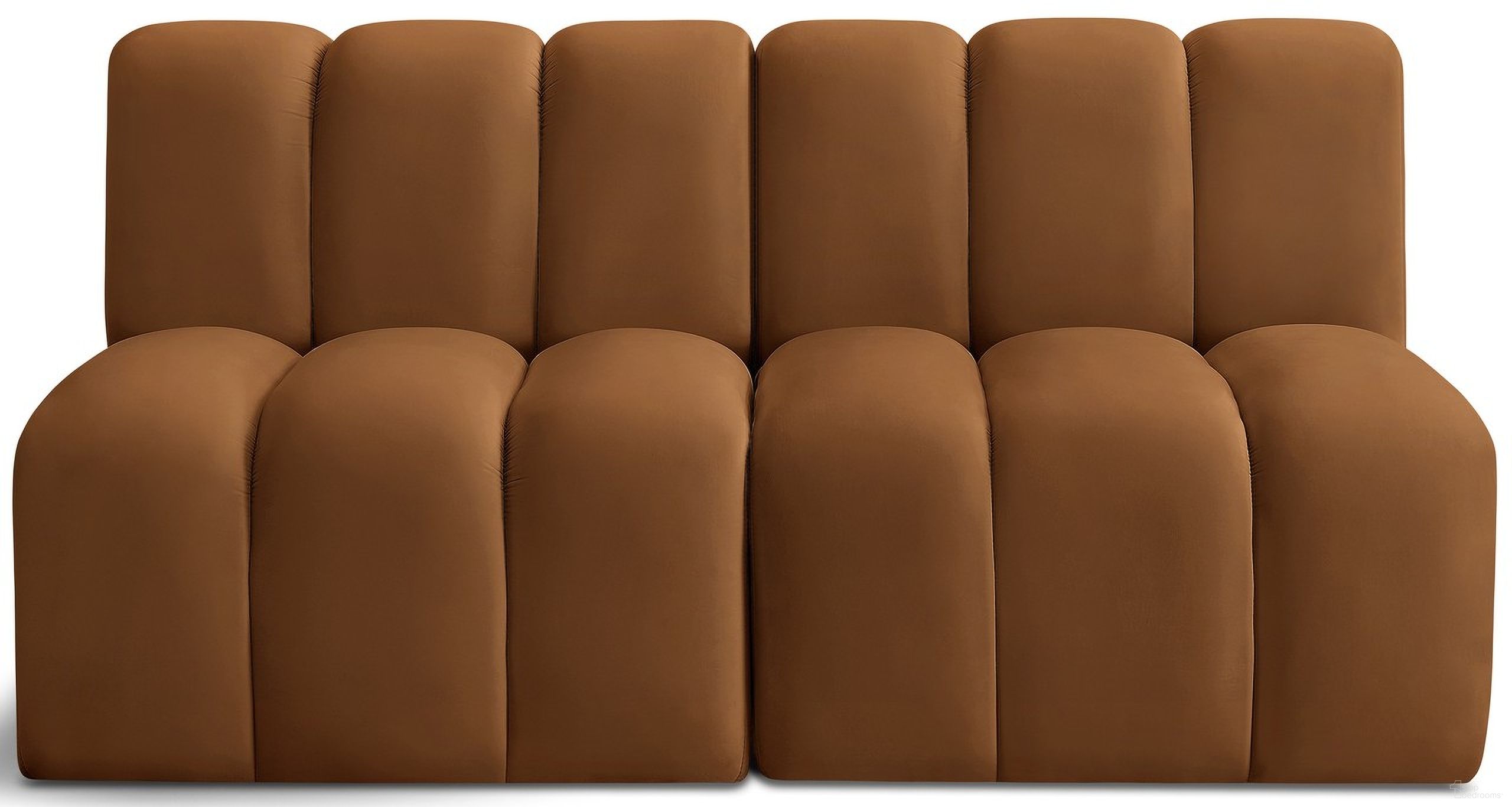 The appearance of Arc Velvet 2 Seater Modular Sofa In Saddle designed by Meridian in the modern / contemporary interior design. This saddle piece of furniture was selected by 1StopBedrooms from Arc Collection to add a touch of cosiness and style into your home. Sku: 103Saddle-ST;103Saddle-ST. Material: Velvet.