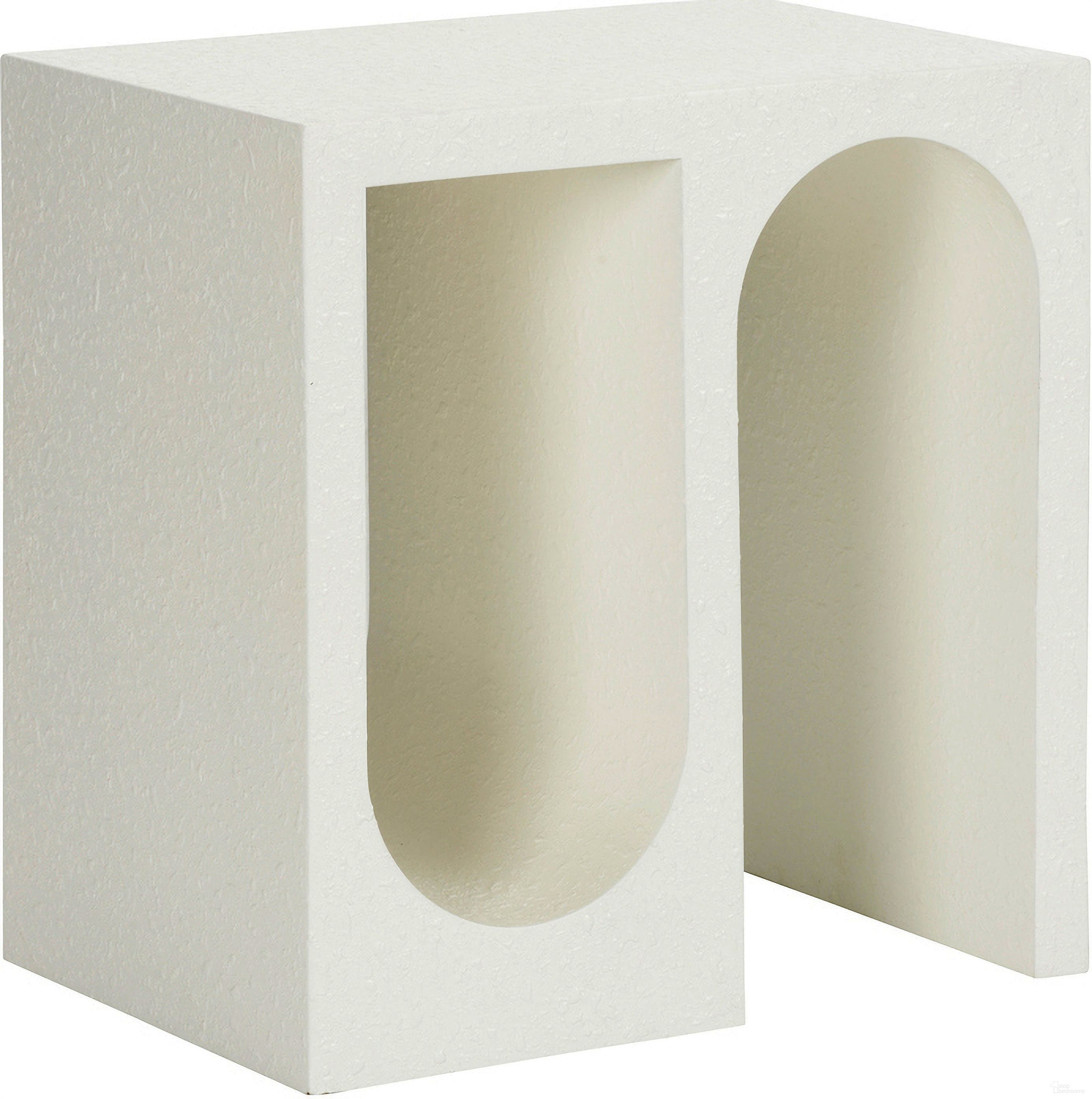 The appearance of Arcade End Table In White and Cream designed by Wildwood in the modern / contemporary interior design. This white/cream piece of furniture was selected by 1StopBedrooms from Wildwood Collection to add a touch of cosiness and style into your home. Sku: 490799. Material: Wood.