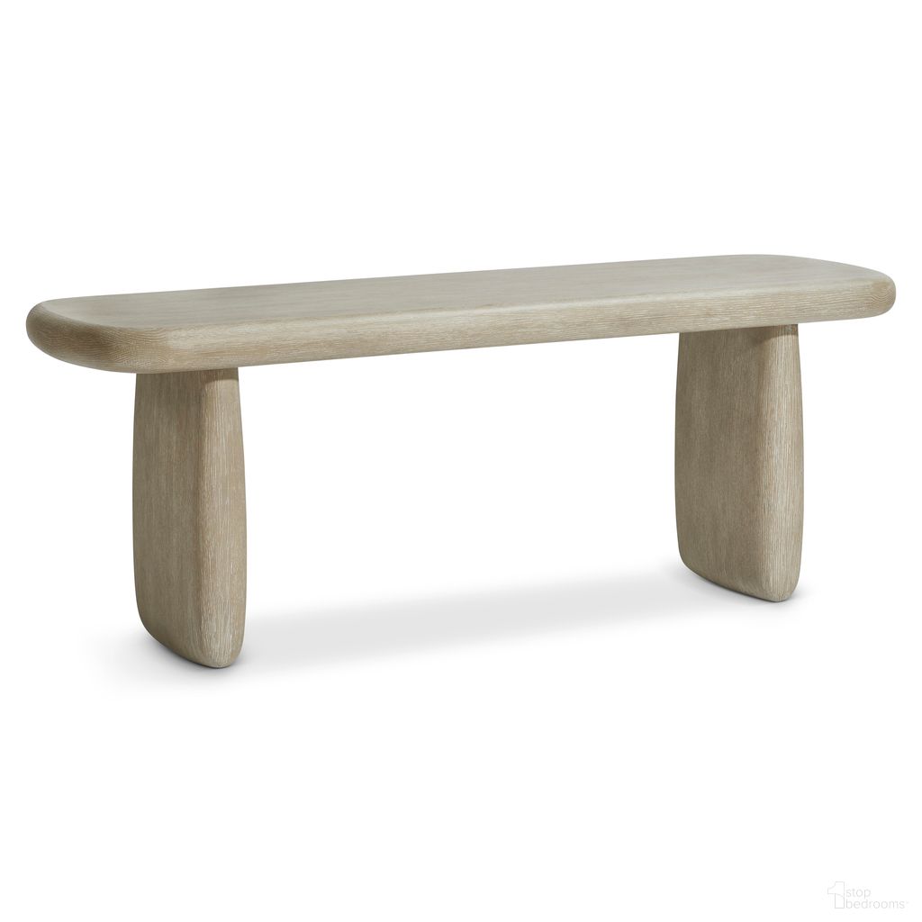 The appearance of Arcadia Bench In Clay designed by Bernhardt in the modern / contemporary interior design. This clay piece of furniture was selected by 1StopBedrooms from Arcadia Collection to add a touch of cosiness and style into your home. Sku: 334508. Material: Wood.