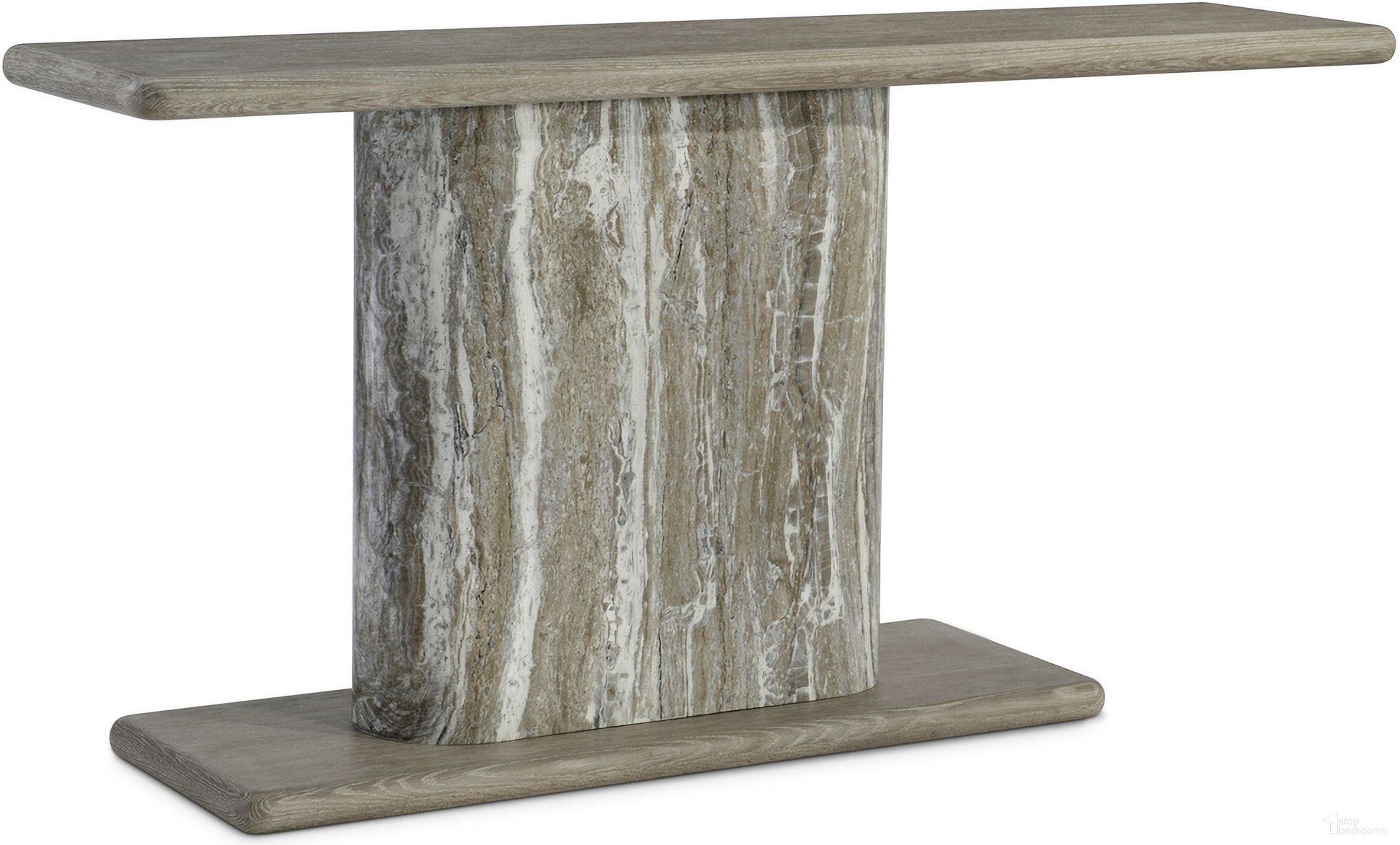 The appearance of Arcadia Console Table In Clay designed by Bernhardt in the modern / contemporary interior design. This clay piece of furniture was selected by 1StopBedrooms from Arcadia Collection to add a touch of cosiness and style into your home. Sku: 334914. Material: Wood.