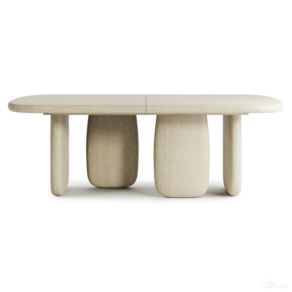 The appearance of Arcadia Dining Table In Clay designed by Bernhardt in the modern / contemporary interior design. This clay piece of furniture was selected by 1StopBedrooms from Arcadia Collection to add a touch of cosiness and style into your home. Sku: 334245;334246. Table Base Style: Legs. Material: Wood. Table Top Shape: Rectangular. Size: 46" x 86".