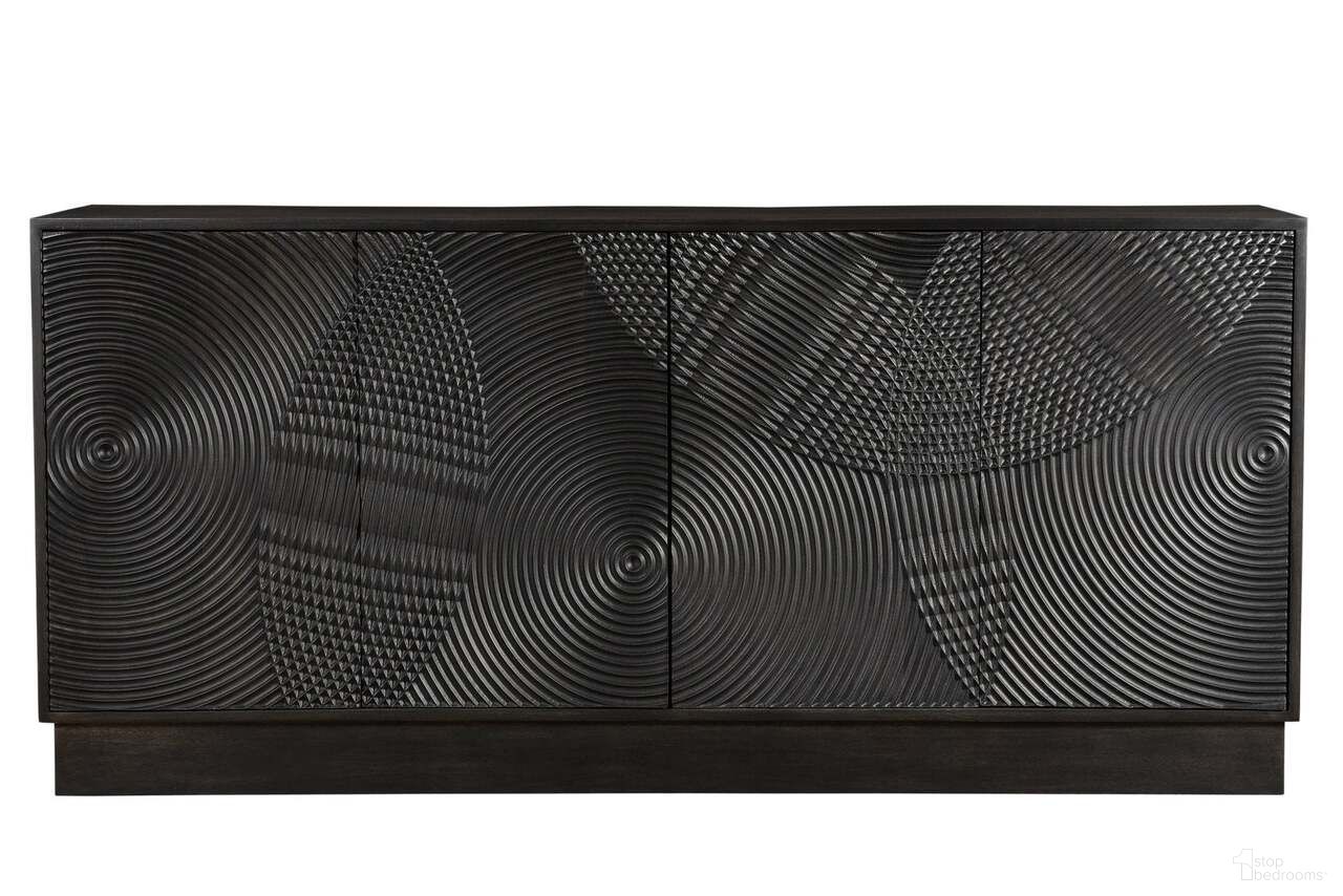 The appearance of Arcadia Spiral Sideboard In Black designed by LH Imports in the modern / contemporary interior design. This black piece of furniture  was selected by 1StopBedrooms from Arcadia Collection to add a touch of cosiness and style into your home. Sku: ARC-SHA-12. Material: Mango.