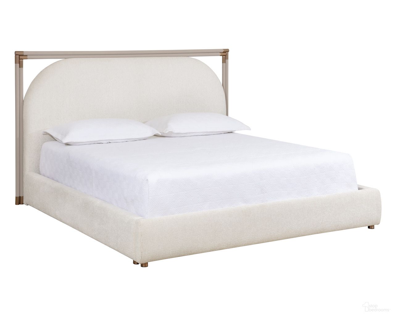 Arcelia King Platform Bed In Rhea Light Barley