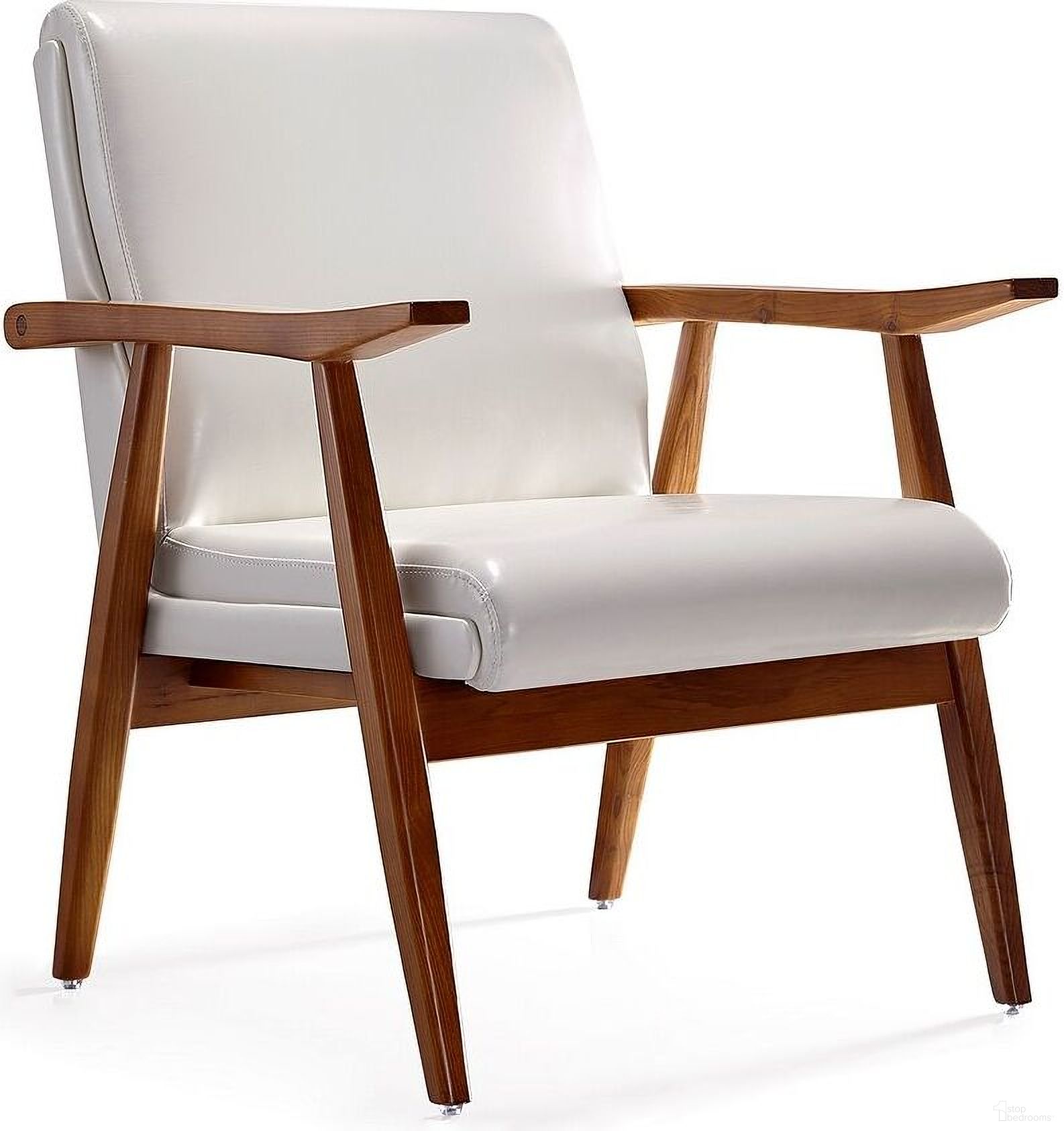 The appearance of Arch Duke Accent Chair in White and Amber designed by Manhattan Comfort in the transitional interior design. This white piece of furniture  was selected by 1StopBedrooms from Archduke Collection to add a touch of cosiness and style into your home. Sku: AC001-WH. Material: Wood.